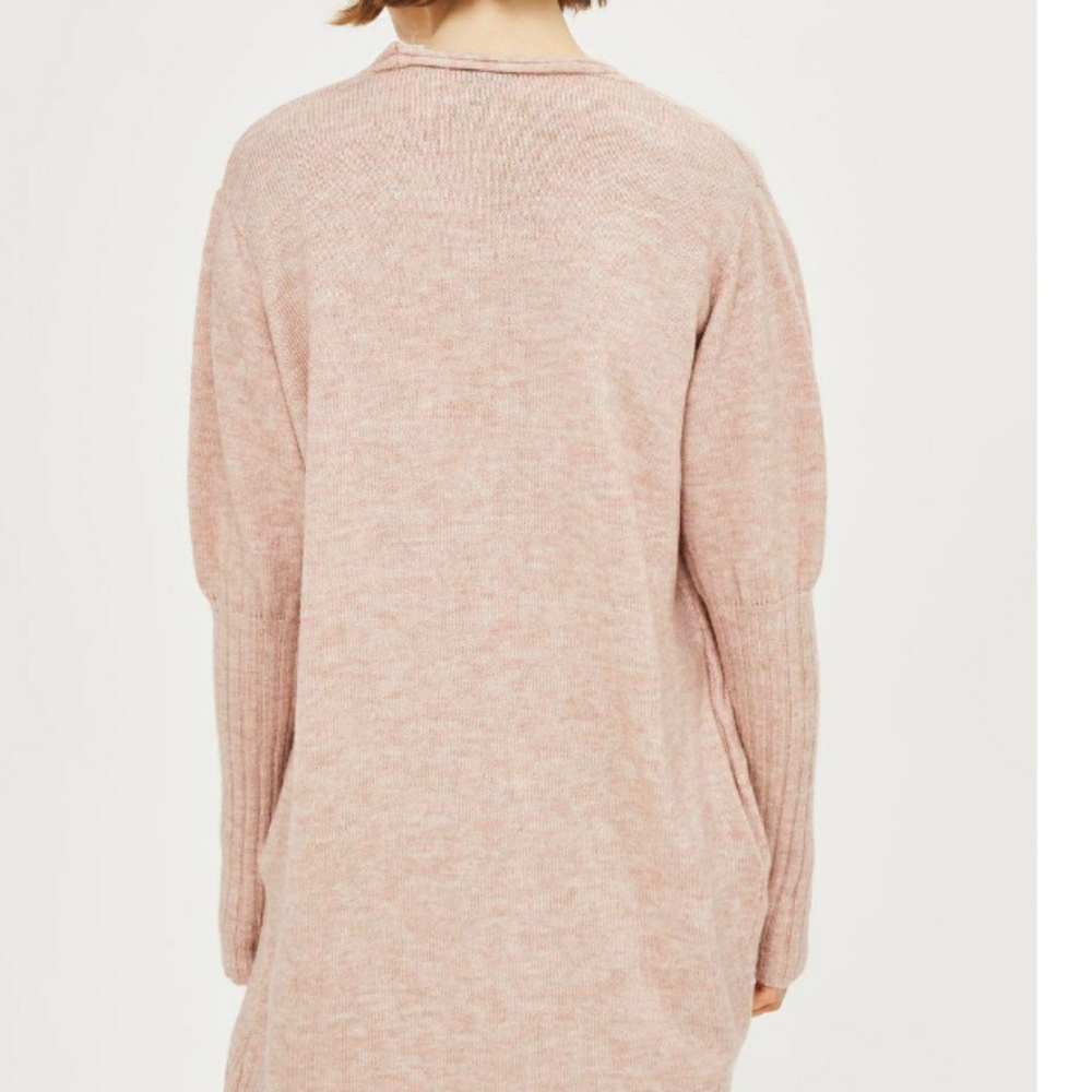 Topshop NWT puff sleeve long cardigan 6/8 - Picture 4 of 5